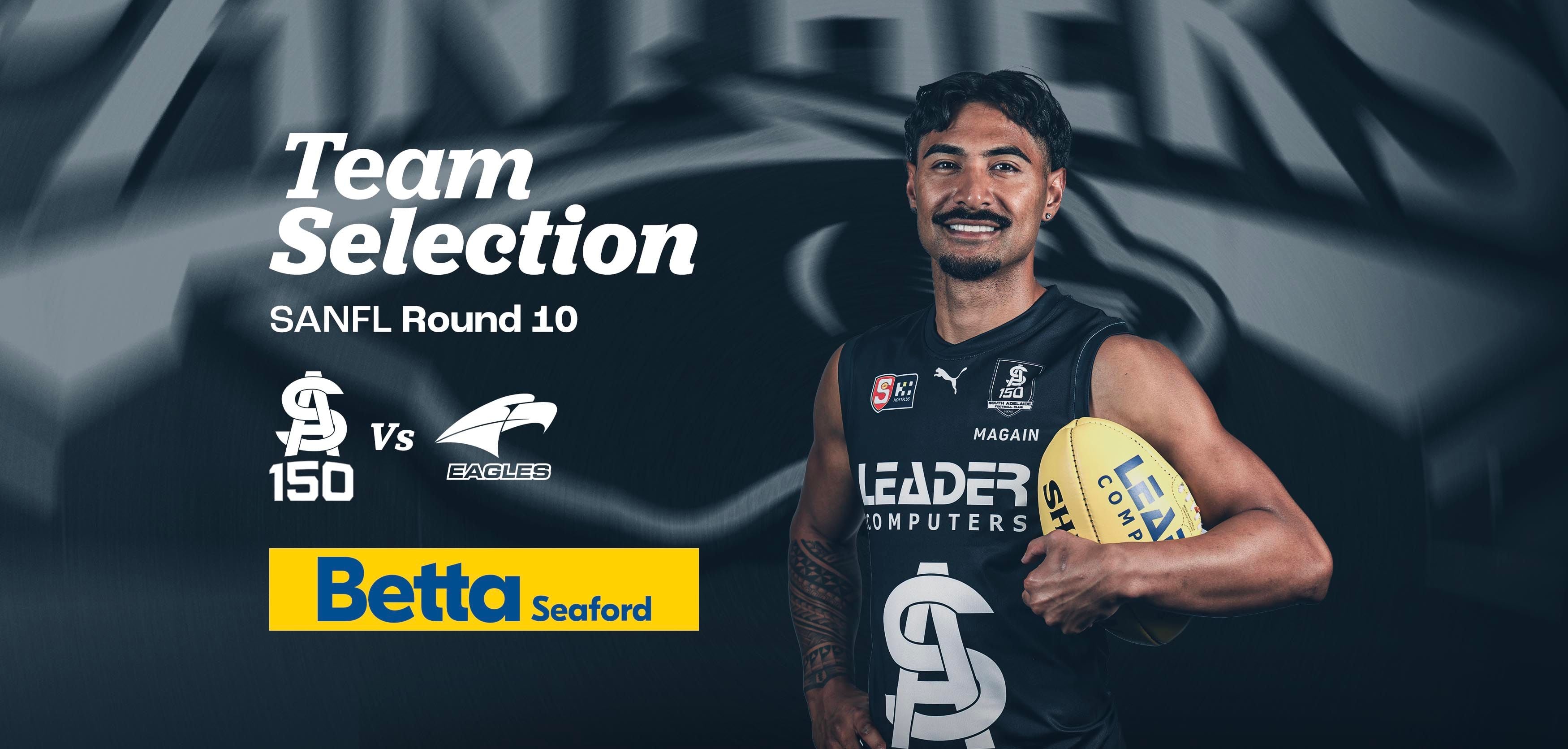 BETTA Team Selection: Round 10 SANFL v Eagles BETTA Team Selection: Round 10 SANFL v Eagles
